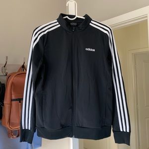 Adidas Women’s Essentials Tricot Track Jacket in Black Size Medium